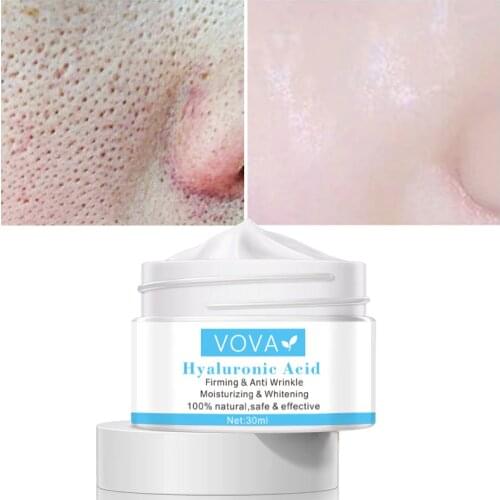 Pore Shrinking Cream Hyaluronic Acid Pores Treatment Relieve Dryness Oil-Control Firming Moisturizing Repairing Smooth Skin Care