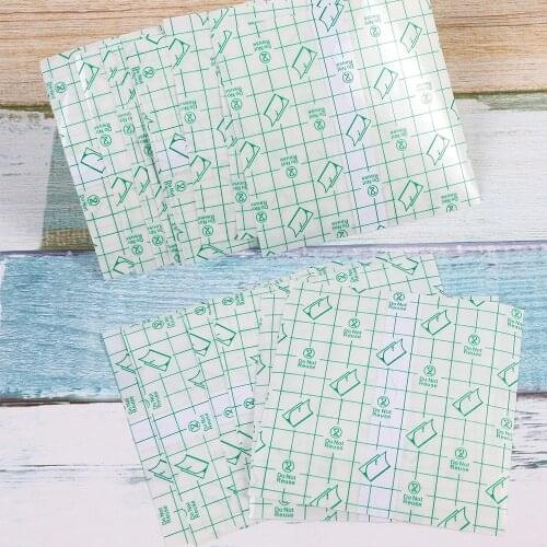 10Pcs 10*10cm Waterproof Transparent Tape PU Film Medical Adhesive Plaster Anti-allergic Wound Dressing Fixation Tape