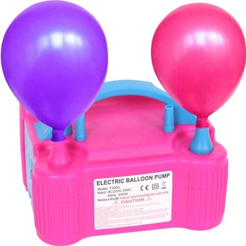 1 Piece European Plug High Pressure Double Hole Air Compressor Electric Balloon Air Pump Blower Balloon Pump Balloon Accessories