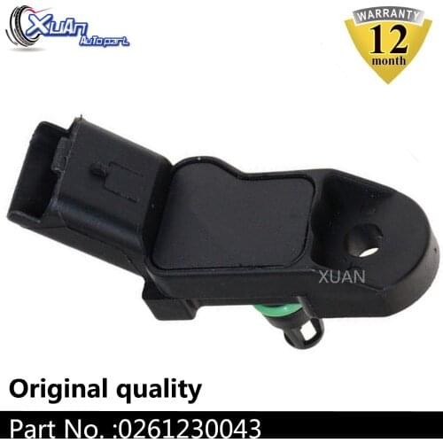 XUAN 0261230043 New Manifold Absolute Boost Air Pressure MAP Sensor For CITROEN SAXO XSARA FIAT FIORINO Box QUBO 1920 AJ