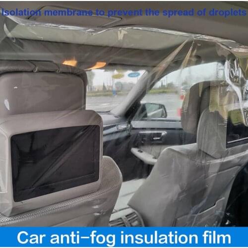 180x200CM Car Protection Partition Screen Taxi taxi Driver Cab Isolation Film Transparent Anti-droplet Protective Film Interior