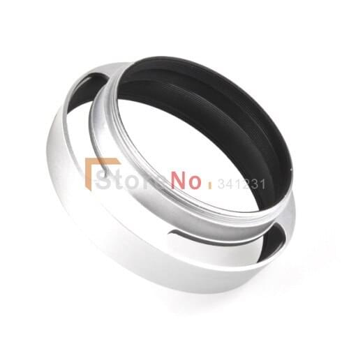2pcs 58mmmm sliver metal tilted vented Lens Hood Shade