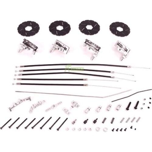 4 Wheels Cable Brake Set Fit for 1/5 HPI ROVAN KM BAJA 5B 5T 5SC