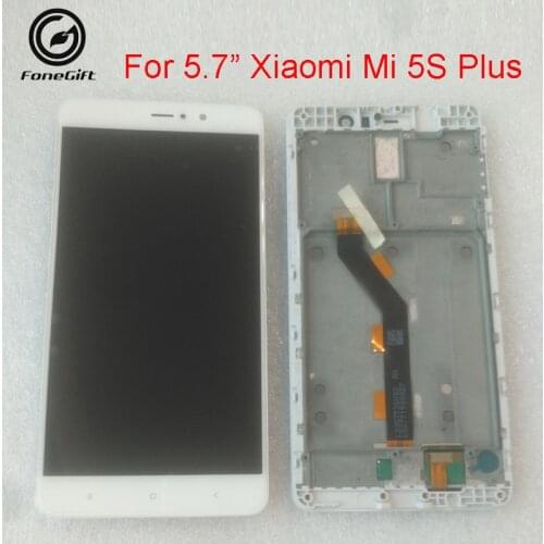 5.7inch original FoneGift For Xiaomi 5S Plus Mi5S Plus LCD Display with Touch Panel Digitizer+Frame For Xiaomi Mi 5S Plus