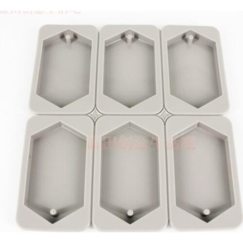 6 Holes Diamond Hexagon Silicone Soap Candle Mold Bakeware Home Baking Cake Pans Chocolate Mold E683