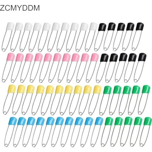 ZCMYDDM 10/20PCS Plastic Head Safety Pins Baby Prevent Rebound Safety Pins for Cloth Nappy Locking Brooch Buckles Sewing Tools