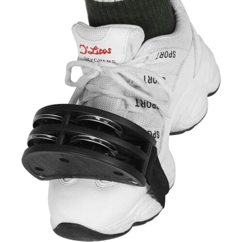 Black Elliptical Cajon Box Drum Companion Hand Foot Jingle Tambourine Percussion Instruments Accessory Davul Tambourine Drum