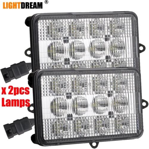 6x4 60W Led Headlights 4x6 12V 24V Led Work Driving Lights For John Deere Tractor 4890,4895,4990,4995,7700,7800,7950, 9986,9996