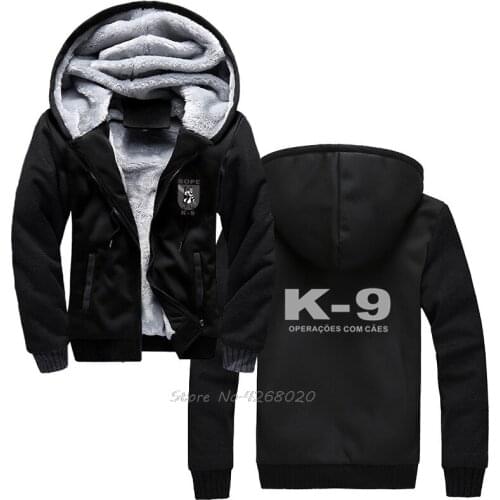 New Brazil Swat Bope Special Forces Police K-9 Dog Canine Canil Unit hoodie Mens Winter Keep Warm Thicken Hoodies Sweatshirt