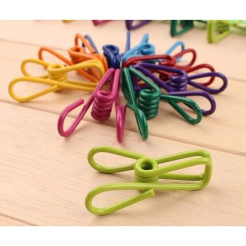 New Arrive Colorful Metal Binder Clips Paper Clip Bag Clip Hanger Sealer Color Random 5.5 cm