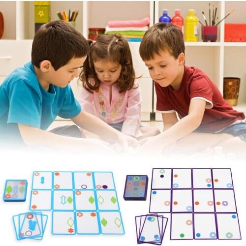Overlapping Card Game Spatial Logical Train Toy Swish Set Intelligent Kids Gift Cultivation Kid Set Geometry Cognition