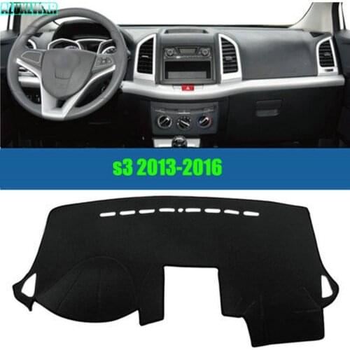 Car Dashboard Avoid Light Pad Instrument Platform Desk Cover Mats Carpets Auto Accessories 2014-2018 Car-styling for JAC S3