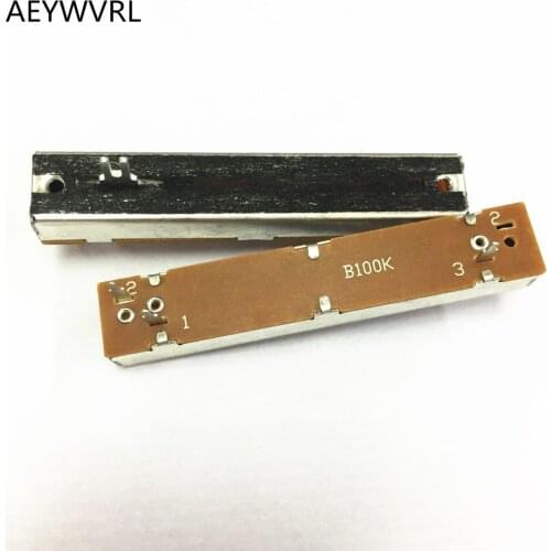 SL-458N B100K B10K B50K Audio Slide Pot Resistor 10K 50K 100K 73MM 3PIN