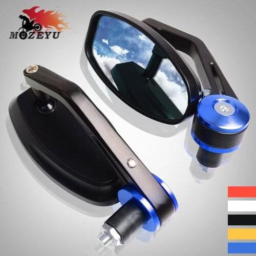 Handlebar grips Rearview Side Mirror Motorcycle Mirror For Yamaha MT09 MT07 MT 09 07 XJ6 XJR 1300 Racer fazer TDM 900 FZ-07 09