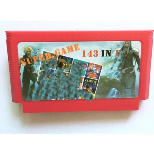 Super Game Samson Castlevania Nnja 143 IN 1 for 8 Bit Game Player Game Card for 60 PIN Cartridge Game Card