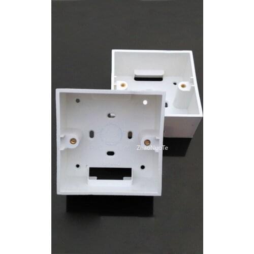 Type 86 Flame Retardant Wire Junction Boxes PVC Bottom Box Universal Socket Switch Electrical Mounting Box 85*85*40mm