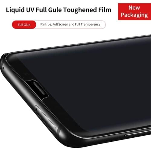 Full Glue Tempered Glass for Samsung Galaxy S9 S9+ S8 S8+ s67edge Note8 Note9 Full Screen Coverage 3D Liquid Uv Screen Protector