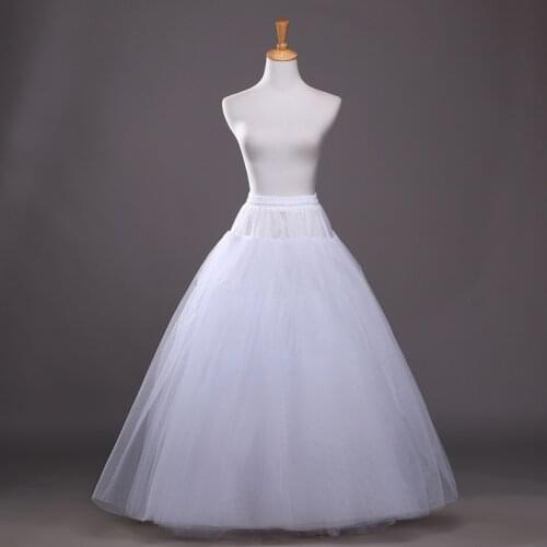 Hard Tulle Petticoat Underskirt Slip Wedding Accessories Chemise Without Hoop For Wedding Dress Crinoline
