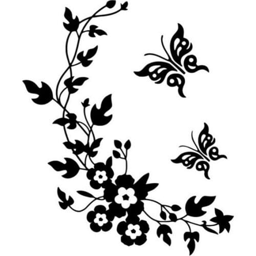 Наклейки цветы на стену ZLinKJ China At AliExpress