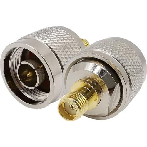 RF Coaxial Cable Adapter N Male Jack to SMA Female Plug RF Adapter Straight Connector for antenna, radio, wi-fi, coaxial cable