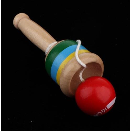 1 Piece Japanese Classic Wooden Toy Kendama Cup and Ball Toss Catching Game Red