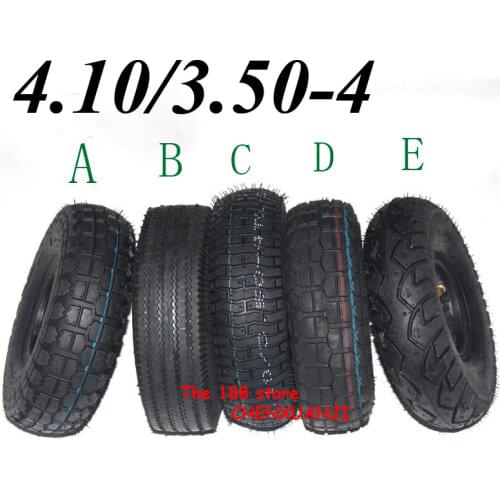5 types of tire 4.10/3.50-4 410/350-4 ATV Quad Go Kart 47cc 49cc Chunky 4.10-4 Tire inner tube Fit All Models of 4.10/3.50-4