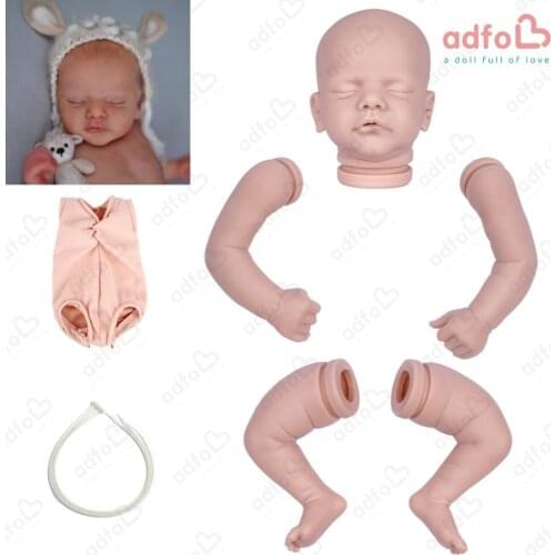 ADFO 19 Inches Sam Kit Reborn Doll Realistic Blank Unfinished Vinyl Reborn Baby Dolls Parts Newborn Dolls Gifts For Girls LoL