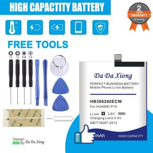 High capacity 4850mAh HB386280ECW battery for Huawei Ascend P10 Phone battery