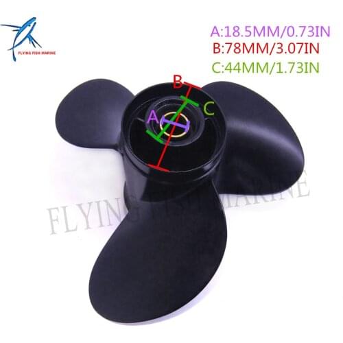 Aluminum Boat Motor Propeller 58100-96410-019 10 1/4x10-K for Suzuki DT DF 25HP 30HP Outboard Engine Parts 10.25x10