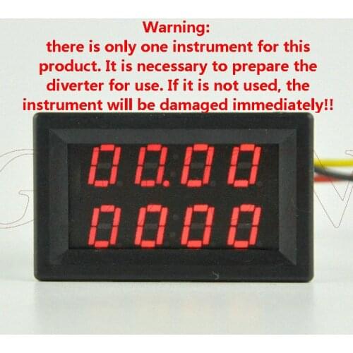 GWUNW BY42A 100V 20A-500A DC Digital 4 Bit Voltage Ammeter Current Meter Dual Display LED [****Must have a shunt to use****]