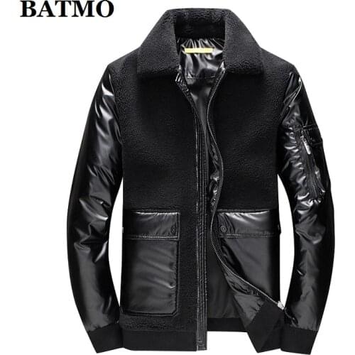 BATMO 2021 new arrival winter 90% white duck down jackets men,warm coat,casual parkas, 9979