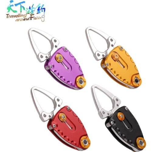 Free Shipping Portable Aluminum Alloy Ferramentas Mini Fishing Lip Grip Fish Lip Gripper Grips Fishing Accessories Tools Tackle