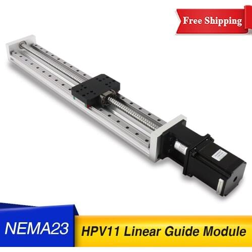 Free Shipping HPV11 NEMA23 ball screw SFU1204 SFU1210 with Linear Guides MGN12 same size with 57 stepper motor for 3D printer