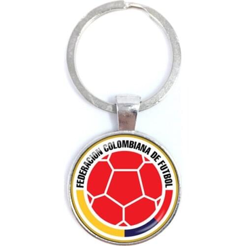 2018 Titan Cup Costa Rica/Korea/Columbia/France/Russia National Football Team Logo Football Keychain Fans Souvenir Gift