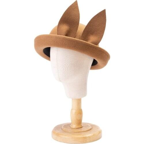 Autumn Winter Modern Stylish Wool PU Leather Decorative Belt Shopping Tourist Style Felt Jazz Fedoras Hats for Women Men Casual