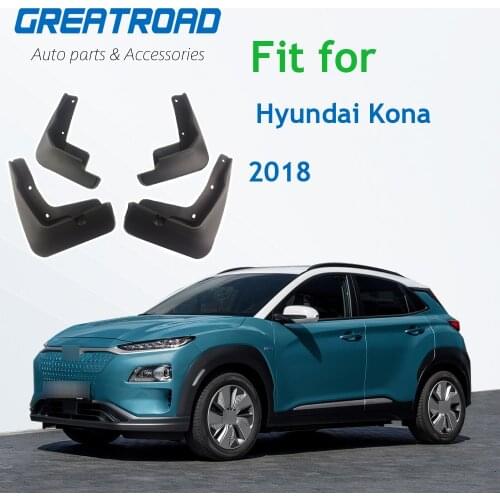 For Car-Styling Mudguard Hyundai Kona 2018 Accessorirs Splash Guards Mud Flaps Mud guard Fender Car Styling Sticker Black 4pcs