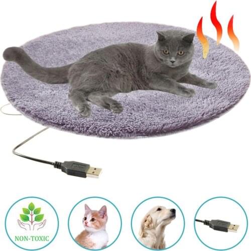 Pet Electric Blanket Heating Pad Dog Cat Bed Mat 5 Layers Waterproof Constant Temperature Anti-slip Base For Cat Cages Cars