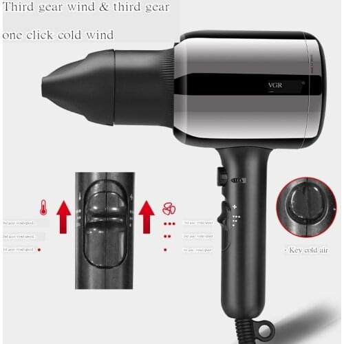 New negative ion high-power hammer styling hair dryer hot and cold air hair dryer home hotel high-power hair dryer