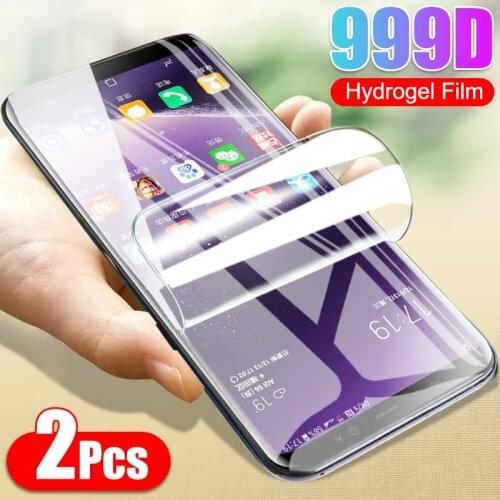 2Pcs Screen Protector For Samsung Galaxy S8 S9 S10 S20 Plus FE S10E Hydrogel Film Note 8 9 10 20 Ultra A51 A50 A70 A71 Not Glass