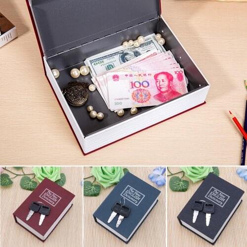JAVRICK Mini Home Security Dictionary Book Safe Cash Jewelry Storage Key Lock Box Hot