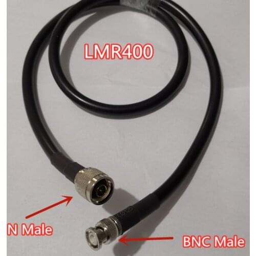 N Male To BNC Male Connector RF Coax Pigtail Antenna Cable LMR400 Jumper Cable