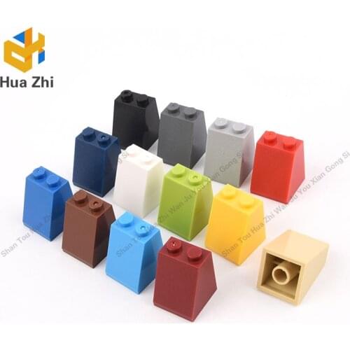 10PCS 3678 Slope 65° 2 x 2 x 2 with Bottom TubeBuilding Blocks Parts MOC DIY Education Build Toys Brick
