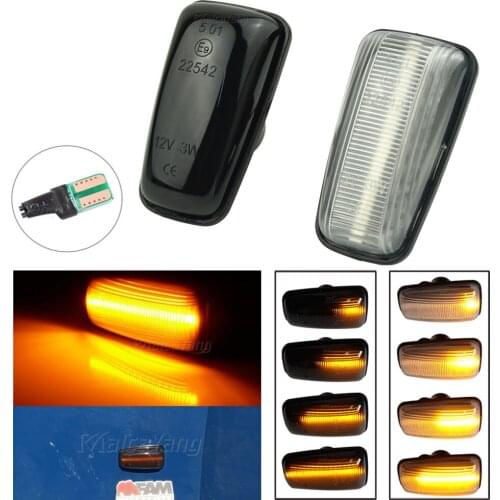 Flashing Car Turn Signal Lamp LED Strobe Light Dynamic Blinker For Fiat Scudo Combinato 220P Ulysse 220