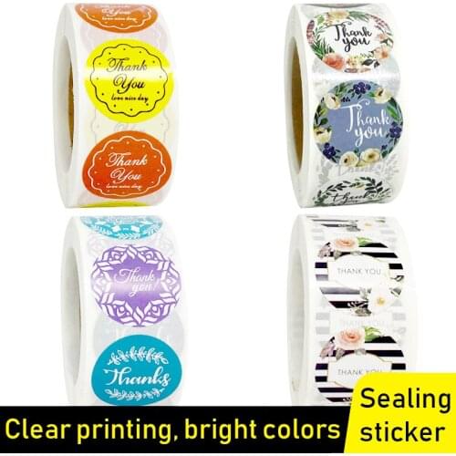 Label Stickers Foil Thank You Stickers 1'' 500pcs Taste Business Order Home Hand Made Labels Wedding Envelope Seals