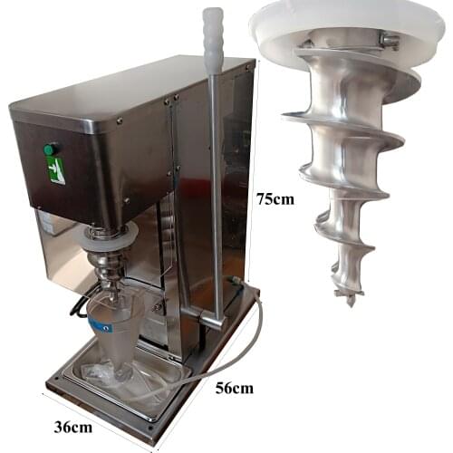 2020 New The best selling food grade stainless steel real fruit frozen yogurt blending machine ice cream mixer with lower price