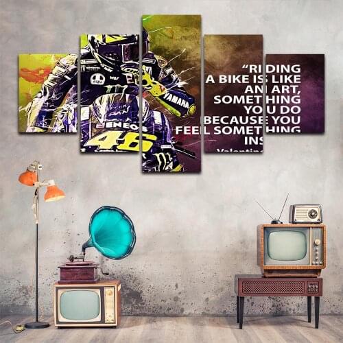 ROSSI QUOTE Poster Decorative Picture Modern Wall Art Paintings for Living Room Home Decor No Frame