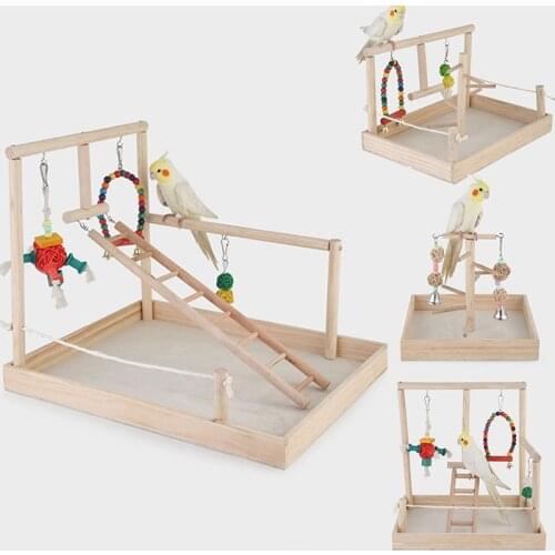 Parrot Solid Wood Stand Bird Stand Parrot Bird Stand Accessories Parrot Cage Stand Pole Training Rack Bird Cage Solid Wood Stand