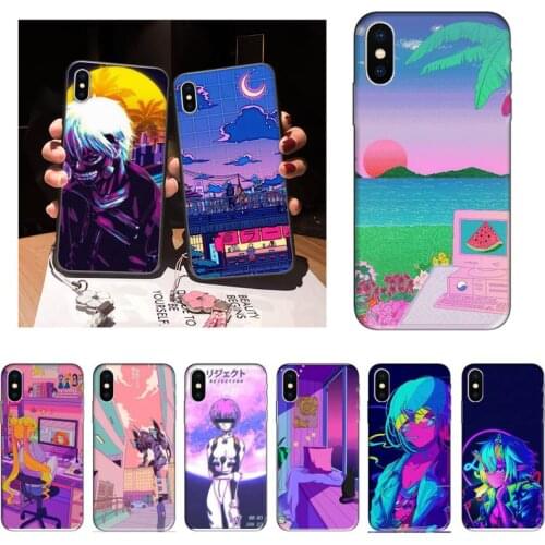 Zororong HOT Anime VaporwaveS Phone Case For iPhone 12 Mini 11 Pro XS Max X XR 7 8 Plus