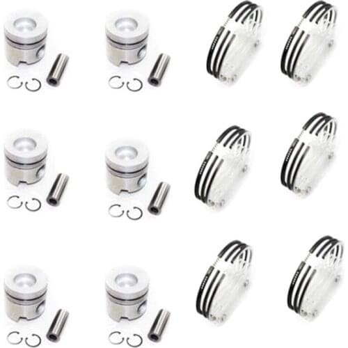 Piston&Ring Set for Kobelco SK330-LC Excavator Mitsubishi 6D16 Engine Excavator Spare Parts