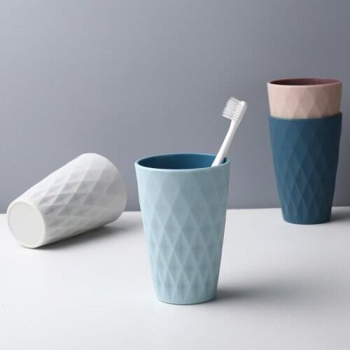 Mr Clean Australian Simple Two-color Couple Home Washing Cup Brushing Cup Mouthwash Plastic Water Cup Bathroom Accessories